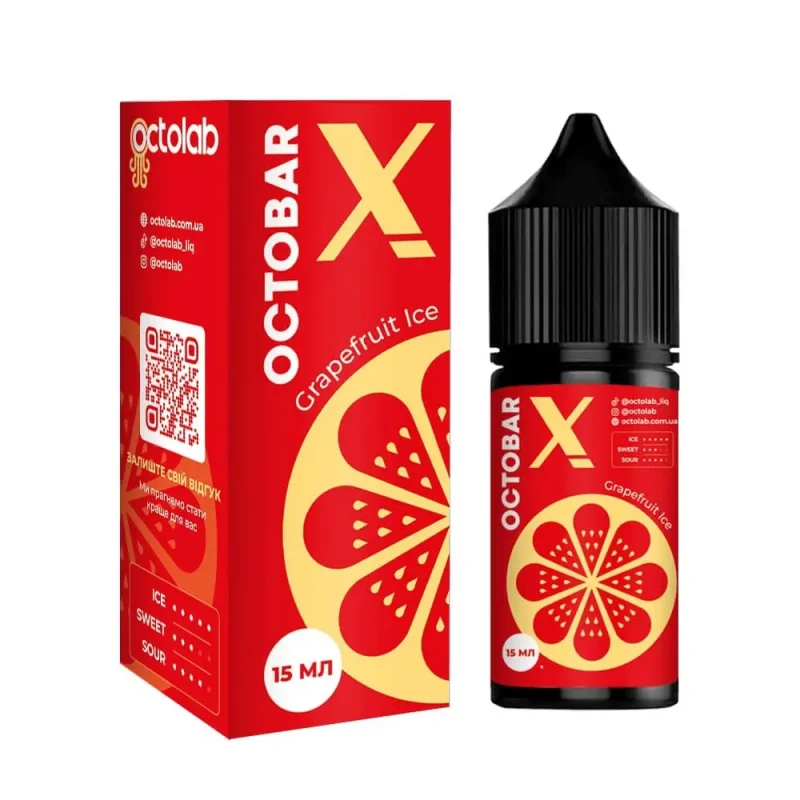Сольова рідина Octobar X  Grapefruit Ice 30 мл 50 мг