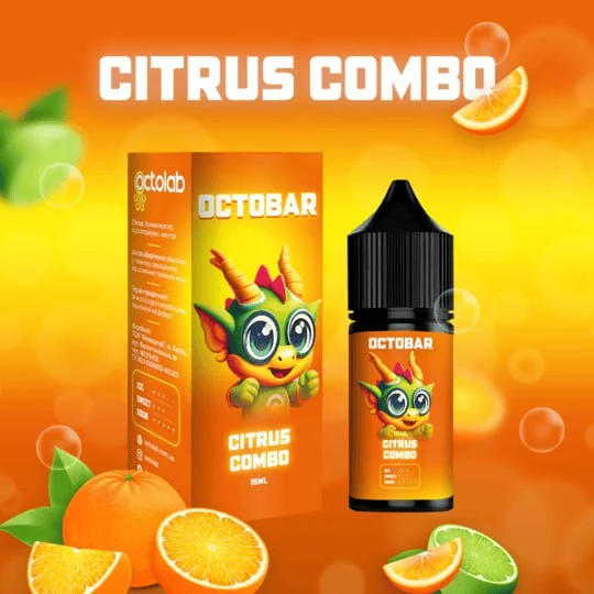 Сольова рідина Octobar NFT Citrus Combo 30 мл 50 мг.