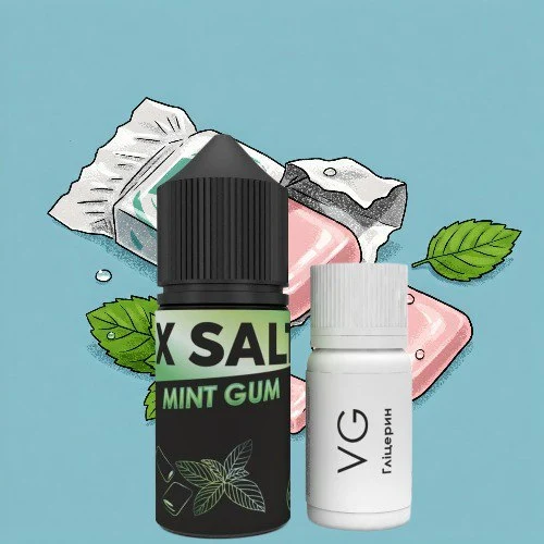 Купити Сольова рідина XSalt Mint Gum 30 мл. 65 мг в Україні – ціна, доставка