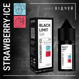 Сольова рідина Black Limit Strawberry Ice 30 мл 50 мг.