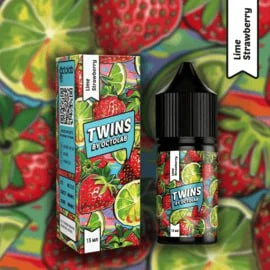 Сольова рідина Twins Lime Strawberry 30 мл 50 мг.