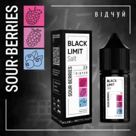 Сольова рідина Black Limit Sour Berries Ice 30 мл 50 мг.